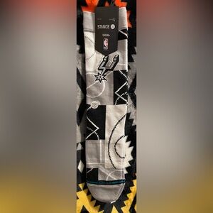 Stance Men's San Antonio Spurs Zone Crew Socks